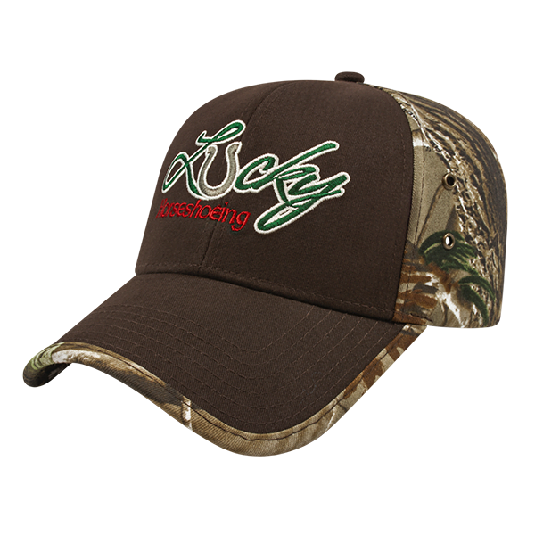 Solid Front Camo Back Cap