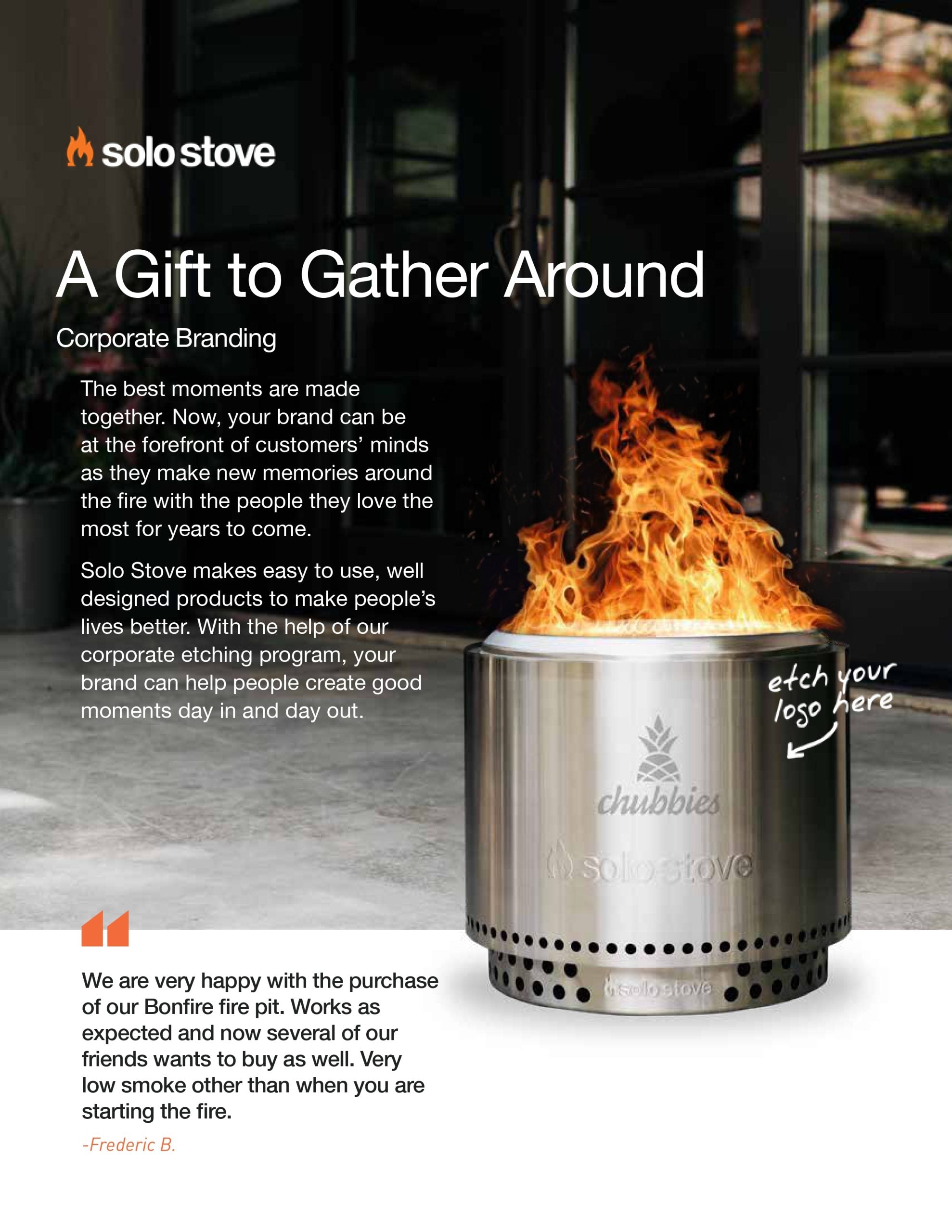 Custom Solo Stove Fire Pit (Laser Etched)