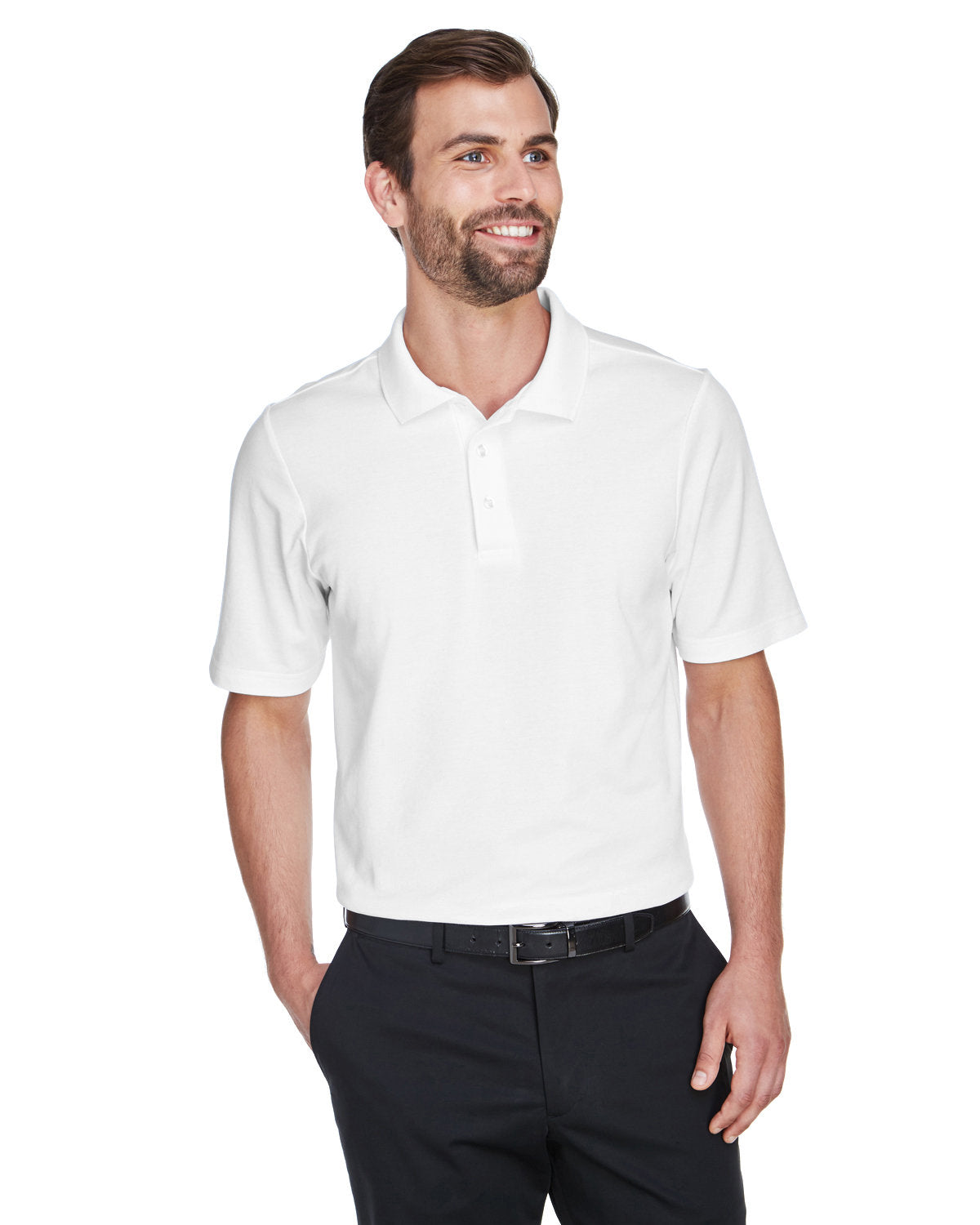 Devon & Jones CrownLux Performance™ Men's Plaited Polo
