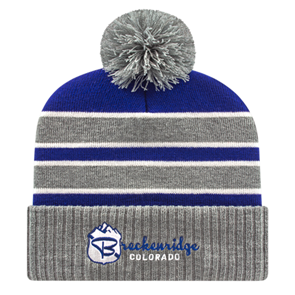 Personalized Promotional Double Stripe Knit w/ Ribbed Cuff