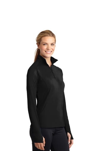 Custom Sport-Tek® Ladies Sport-Wick® Stretch 1/2-Zip Pullover
