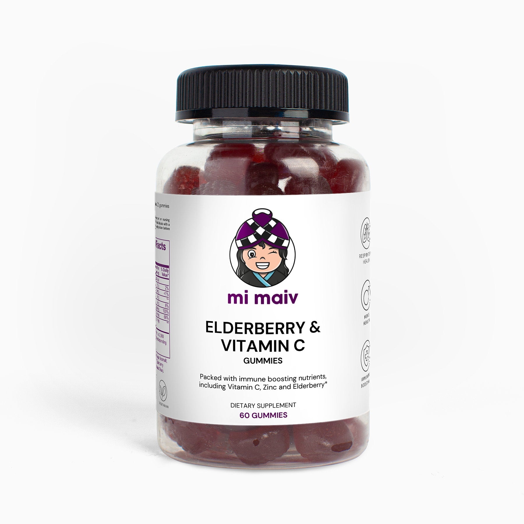 Elderberry & Vitamin C Gummies, 60 ea mi maiv